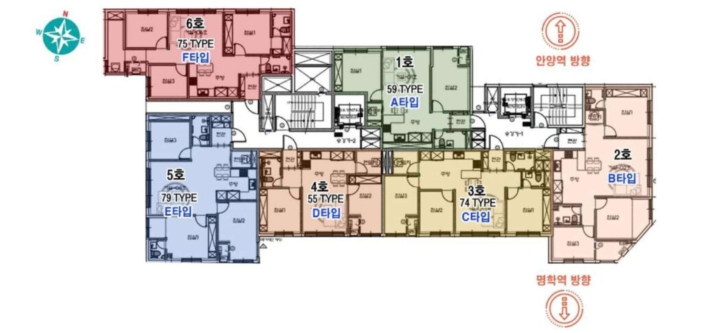 안양 그랑시티 세대안내